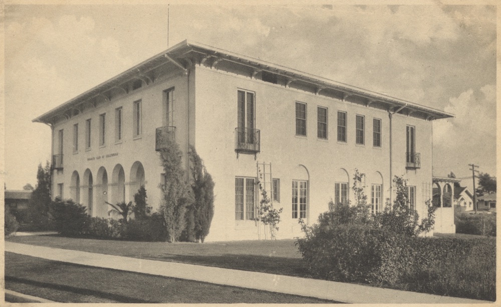 The early Woman's Club of Hollywood clubhouse